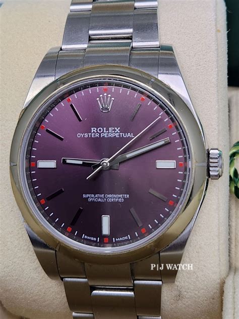 is the rolex 114300 red grape for men|Rolex oyster perpetual red grape.